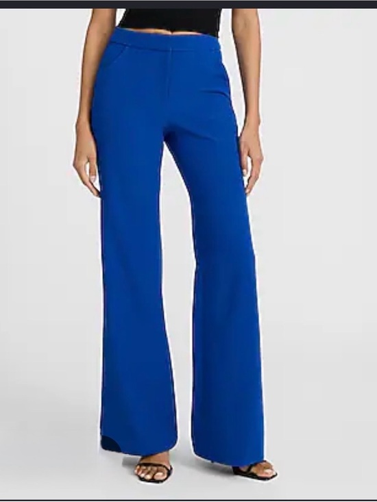 Express Pants - Express editor barely boot High-Rise Pants in Cobalt Blue